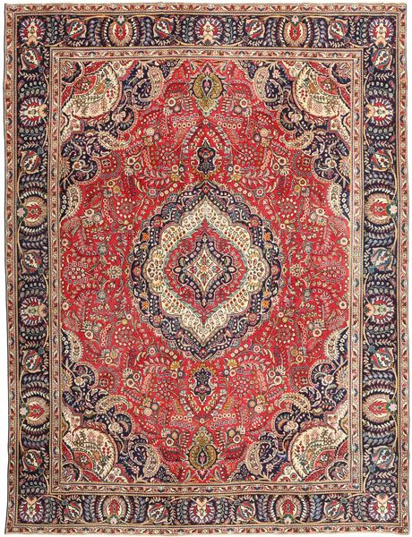 Tappeto Orientale Tabriz Patina Tappeto 288X375 Rosso/Marrone Grandi (Lana, Persia/Iran)