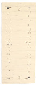  Gabbeh Loom Frame - Off Bianco Tappeto 80X200 Moderno Passatoie Beige/Beige Scuro (Lana, India)