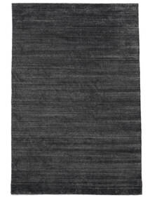  Bambù Di Seta Loom - Charcoal Tappeto 200X300 Moderno Nero/Porpora/Grigio Scuro ( India)
