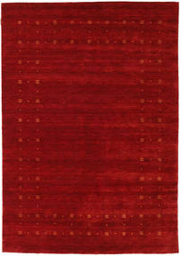  160X230 Monocromatico Loribaf Loom Fine Delta Tappeto - Rosso Lana, 