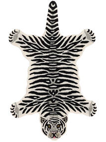  100X160 Animale Tappeto Bambini Piccolo Tiger Tappeto - Bianco Lana, 