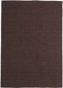  Kilim Loom - Marrone Scuro Tappeto 160X230 Moderno Tessuto A Mano Marrone Scuro (Lana, India)