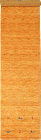 Gabbeh Loom Two Lines 80X350 Piccolo Arancione Passatoia Tappeto Di Lana 