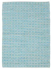  Elna - Bright_Blue Tappeto 200X300 Moderno Tessuto A Mano Azzurro/Blu Turchese (Cotone, India)