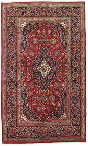  Keshan Tappeto 130X220 Orientale Fatto A Mano Rosso Scuro/Blu Scuro (Lana, Persia/Iran)