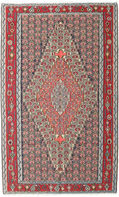  Kilim Senneh Tappeto 150X248 Orientale Tessuto A Mano Grigio Chiaro/Marrone Scuro (Lana, Persia/Iran)