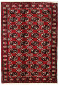  Turkaman Tappeto 133X188 Orientale Fatto A Mano Rosso Scuro/Rosso (Lana, )