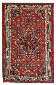  Asadabad Tappeto 84X127 Orientale Fatto A Mano Rosso Scuro/Marrone Scuro (Lana, Persia/Iran)