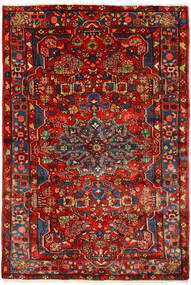  Nahavand Old Tappeto 155X230 Orientale Fatto A Mano Rosso Scuro/Ruggine/Rosso (Lana, Persia/Iran)