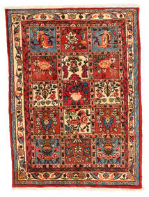  Bakhtiar Collectible Tappeto 106X140 Orientale Fatto A Mano Ruggine/Rosso/Rosso Scuro (Lana, Persia/Iran)