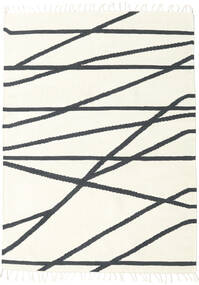  Cross Lines - Secondario Tappeto 160X230 Moderno Tessuto A Mano Bianco/Creme/Beige (Lana, India)