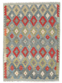  Kilim Afghan Old Style Tappeto 125X172 Orientale Tessuto A Mano Grigio Scuro/Verde Scuro (Lana, Afghanistan)