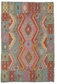  Kilim Afghan Old Style Tappeto 120X181 Orientale Tessuto A Mano Giallo Scuro/Rosso Scuro (Lana, )