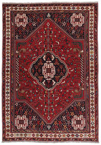 200X286 Tappeto Orientale Shiraz Nero/Rosso Scuro (Lana, Persia/Iran)