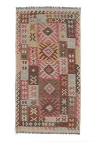  Kilim Afghan Old Style Tappeto 106X209 Orientale Tessuto A Mano Marrone Scuro/Marrone (Lana, Afghanistan)