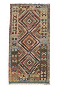 Tappeto Kilim Afghan Old Style Tappeto 102X197 Marrone/Nero (Lana, Afghanistan)