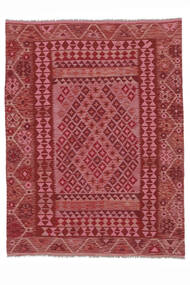 Kilim Afghan Old Style Tappeto 177X234 Orientale Tessuto A Mano Marrone Scuro/Rosso Scuro/Bianco/Creme (Lana, Afghanistan)