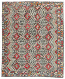 Kilim Afghan Old Style Tappeto 246X304 Orientale Tessuto A Mano Giallo Scuro/Verde (Lana, )