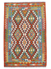  Kilim Afghan Old Style Tappeto 102X150 Orientale Tessuto A Mano Rosso Scuro/Nero (Lana, Afghanistan)