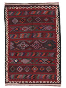 Afghan Vintage Kilim Tappeto 125X185 Orientale Tessuto A Mano Porpora Scuro/Nero (Lana, Afghanistan)