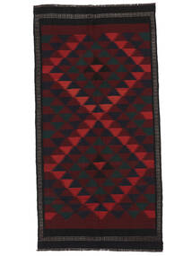  Afghan Vintage Kilim Tappeto 128X264 Orientale Tessuto A Mano Nero (Lana, Afghanistan)