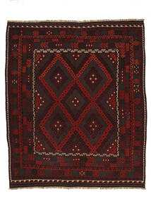 Afghan Vintage Kilim Tappeto 257X298 Orientale Tessuto A Mano Nero/Rosso Scuro Grandi (Lana, )
