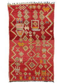  Berber Moroccan - Mid Atlas Vintage Tappeto 160X290 Moderno Fatto A Mano Rosso Scuro/Marrone (Lana, )