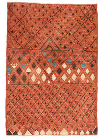  Moroccan Berber - Afghanistan Tappeto 124X183 Moderno Fatto A Mano Rosso Scuro/Rosso (Lana, )