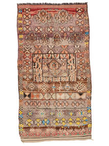 193X352 Tappeto Berber Moroccan - Mid Atlas Vintage Moderno Fatto A Mano Marrone/Rosso Scuro (Lana, Marocco)