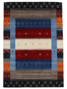 160X230 Tappeto Gabbeh Loom Moderno Nero/Rosso Scuro (Lana, India)