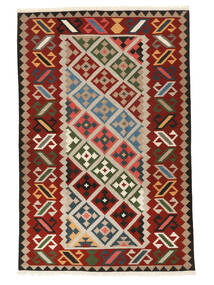 197X306 Tappeto Orientale Kilim Fars Tappeto Rosso Scuro/Nero (Lana, Persia/Iran)