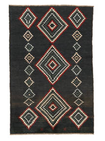 Tappeto Moroccan Berber - Afghanistan 118X177 Nero/Giallo Scuro (Lana, Afghanistan)