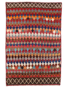 Tappeto Moroccan Berber - Afghanistan 113X174 Rosso Scuro/Nero (Lana, Afghanistan)