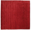 Handloom fringes - Rosso scuro