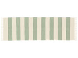 Cotton stripe Tappeto - Verde menta